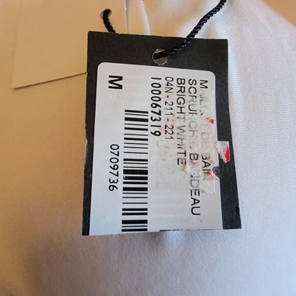 White Garage Women's Scrunchie Bandeau Bikini Top - Picture 5 of 6